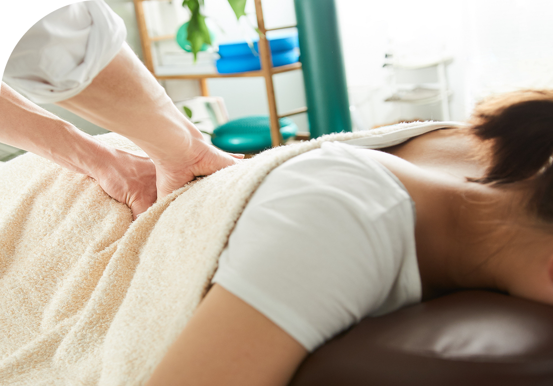 施術を受けている様子